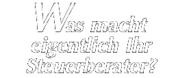 Was macht eigentlich Ihr Steuerberater?